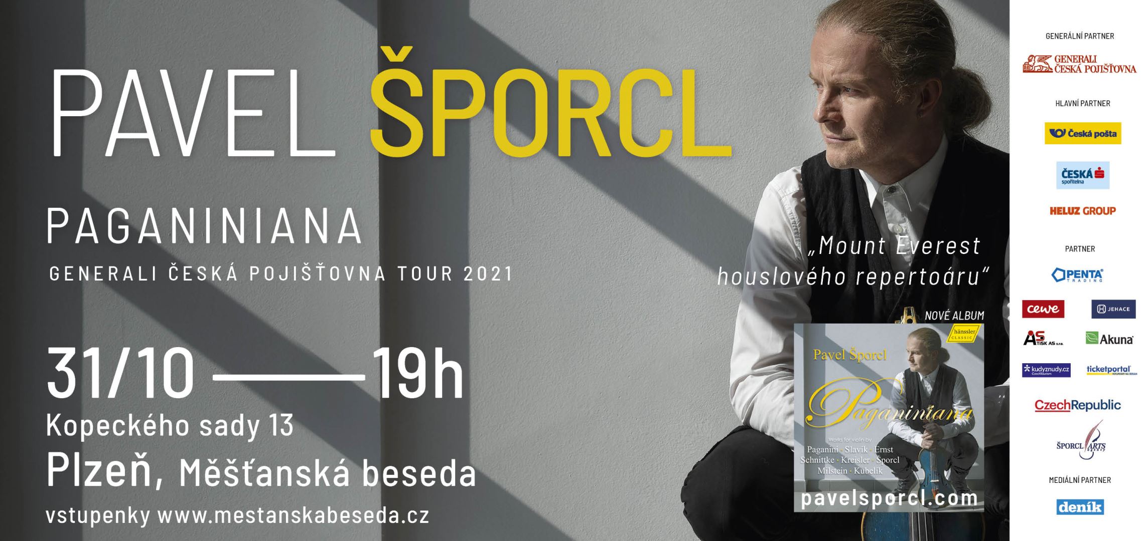 Plzeň - Paganiniana Tour 2021