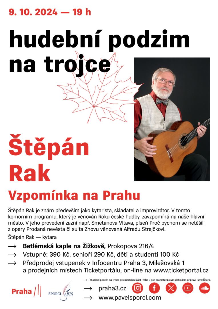 Hudební podzim na Trojce - Štěpán Rak